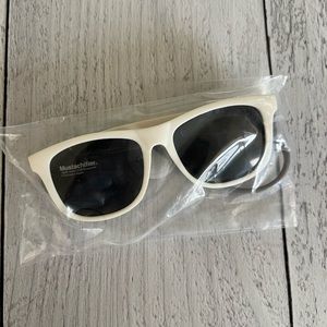 NEW Mustachifier Baby Polarized Sunglasses White Baby Opticals
